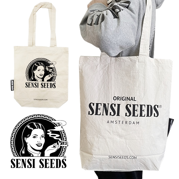 トートバッグ、エコバッグ「SENSI SEEDS (センシシード) ロゴトートバッグ」【★購入特典　センシシードグッズつき】