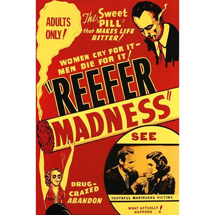 ポスター「REEFER MADNESS Poster (プロパガンダ映画 リーファーマッドネス、麻薬中毒者の狂気)」