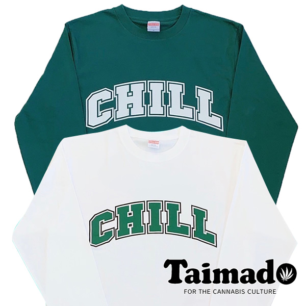 長袖Tシャツ「CHILL (チル カレッジロゴ)」[No.328]