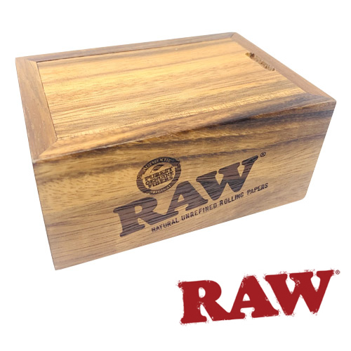 スモーキングケース 「RAW Acacia Wood Box (ロウ アカシア材ウッドボックス スライド式)」