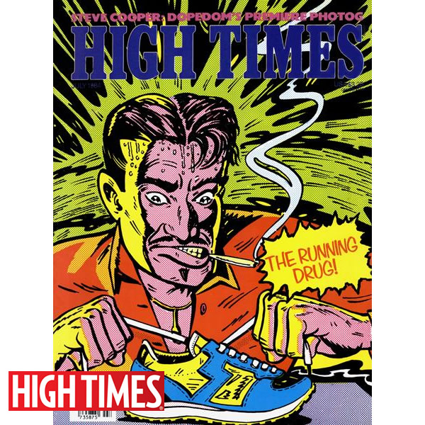 雑誌「HIGH TIMES 1984年7月号（オールドストック ハイタイムス ★ランニングドラッグ表紙）」