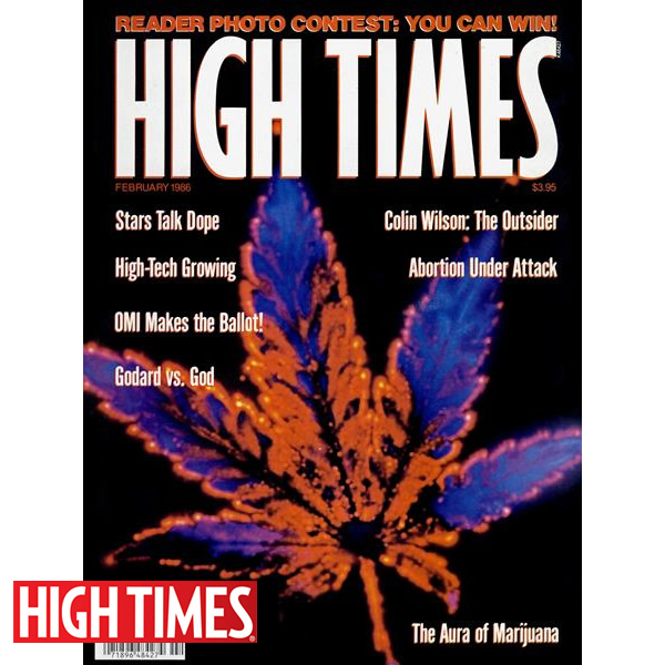 雑誌「HIGH TIMES 1986年2月号（オールドストック ハイタイムス ★マリファナリーフ表紙）」
