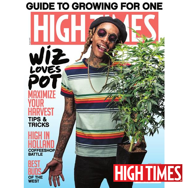 雑誌「HIGH TIMES 2016年8月号（オールドストック ハイタイムス ★ウィズカリファ表紙）」