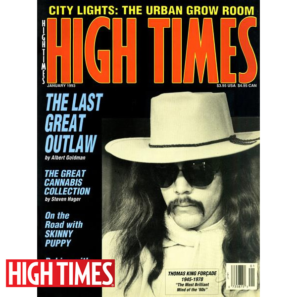 雑誌「HIGH TIMES 1993年1月号（オールドストック ハイタイムス ★創設者トーマス・キング・フォーサード特集）」