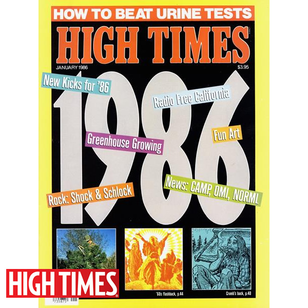 雑誌「HIGH TIMES 1986年1月号（オールドストック ハイタイムス ★1986年特集）」