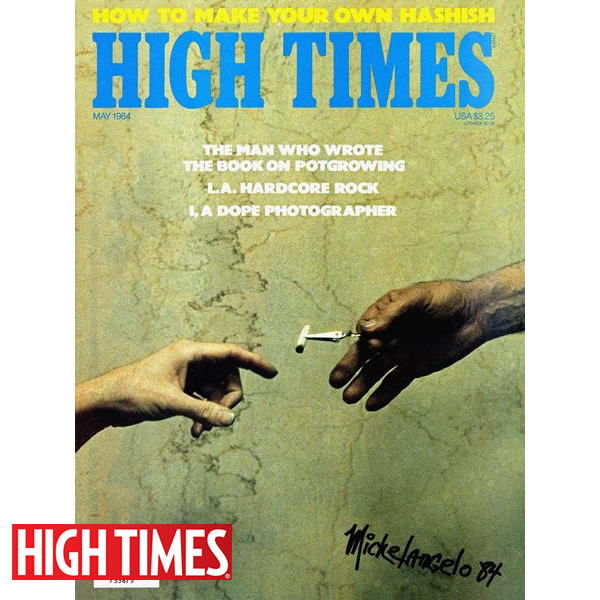 雑誌「HIGH TIMES 1984年5月号（オールドストック ハイタイムス ★アダムスジョイント表紙）」