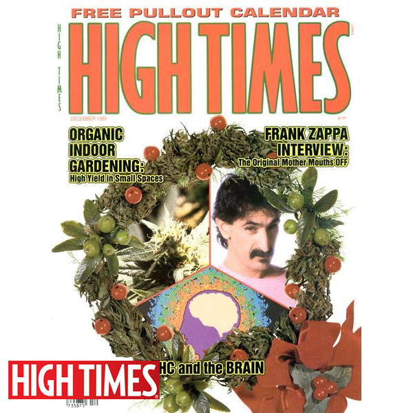 雑誌「HIGH TIMES 1989年12月号（オールドストック ハイタイムス ★フランク・ザッパ特集）」