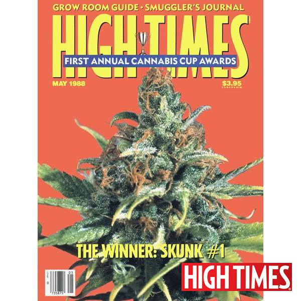 雑誌「HIGH TIMES 1988年5月号（オールドストック ハイタイムス ★第1回カンナビスカップ受賞品種 スカンク#1）」