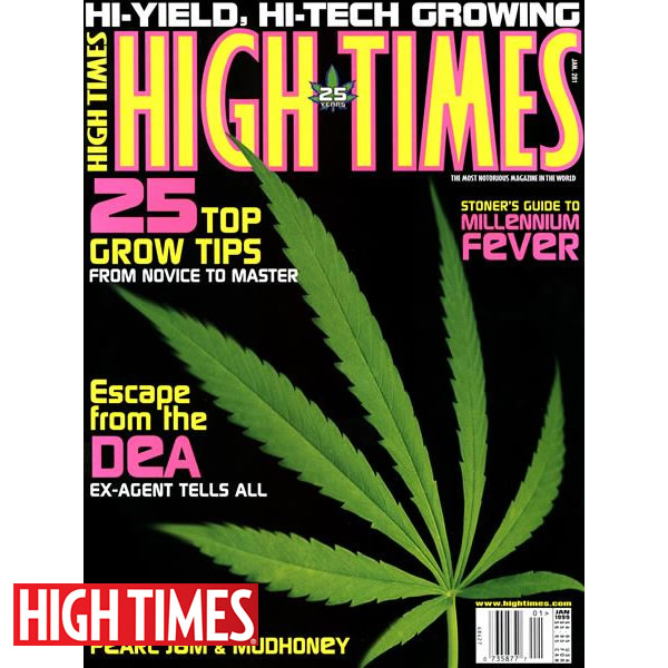 雑誌「HIGH TIMES 1999年1月号（オールドストック ハイタイムス ★マリファナリーフ表紙）」