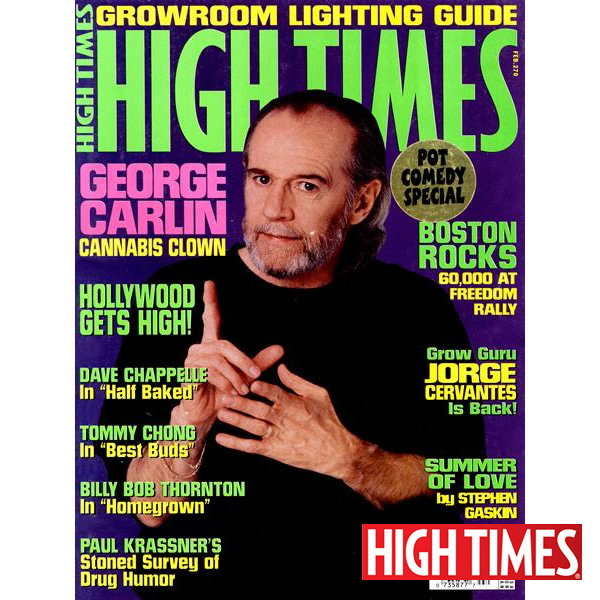 雑誌「HIGH TIMES 1998年2月号（オールドストック ハイタイムス ★ジョージ・カーリン表紙）」