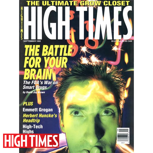 雑誌「HIGH TIMES 1992年9月号（オールドストック ハイタイムス ★脳みその戦い）」