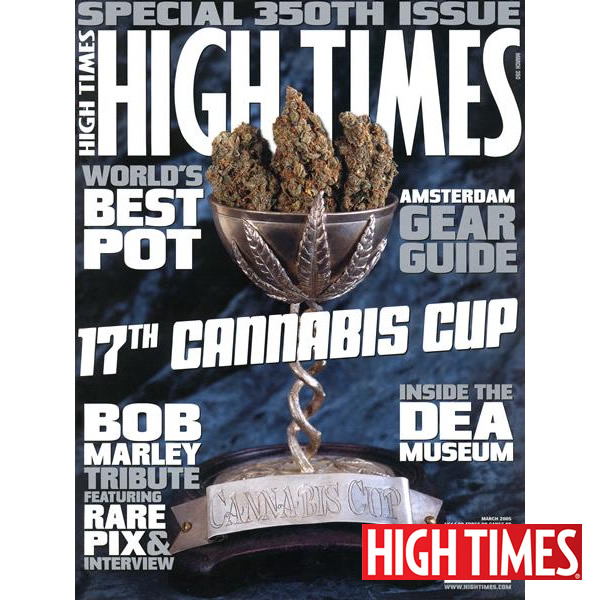 雑誌「HIGH TIMES 2005年3月号（オールドストック ハイタイムス ★第17回カンナビスカップ、ボブマーリー特集）」