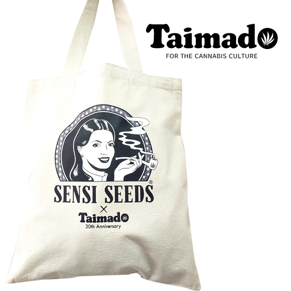 トートバッグ「SENSI SEEDS (センシシード) × 大麻堂 ロゴ入りトート」【ダブル購入特典つき】