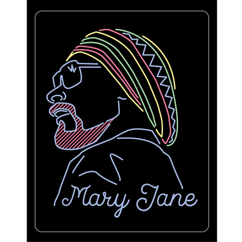 ステッカー「Neon Sign Art Mary Jane (ネオンサインアート メリージェーン)」