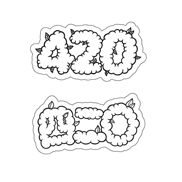 ステッカー「420 BUDS (四二〇バッズ)」
