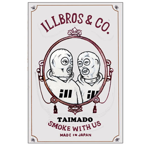 ステッカー「TABOO1コラボ ILL BROS Smoke With Us. (イルブロス ★スモークウィズアス)」