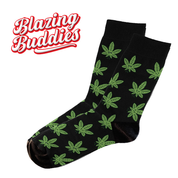 ソックス(靴下) 「Blazing Buddies Black Leaf (ブレイジングバッヂーズ ブラックリーフ君)」