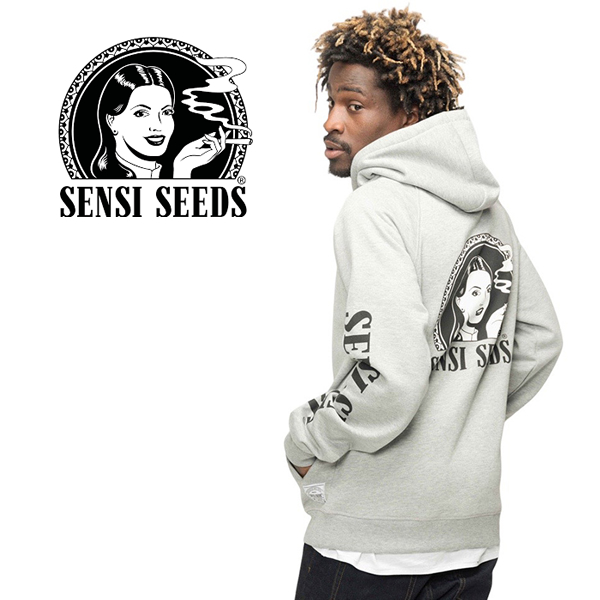 プルオーバーパーカー「SENSI SEEDS (センシシード) オリジナルフーディ ヘザーグレー」【★購入特典　センシシードグッズつき】